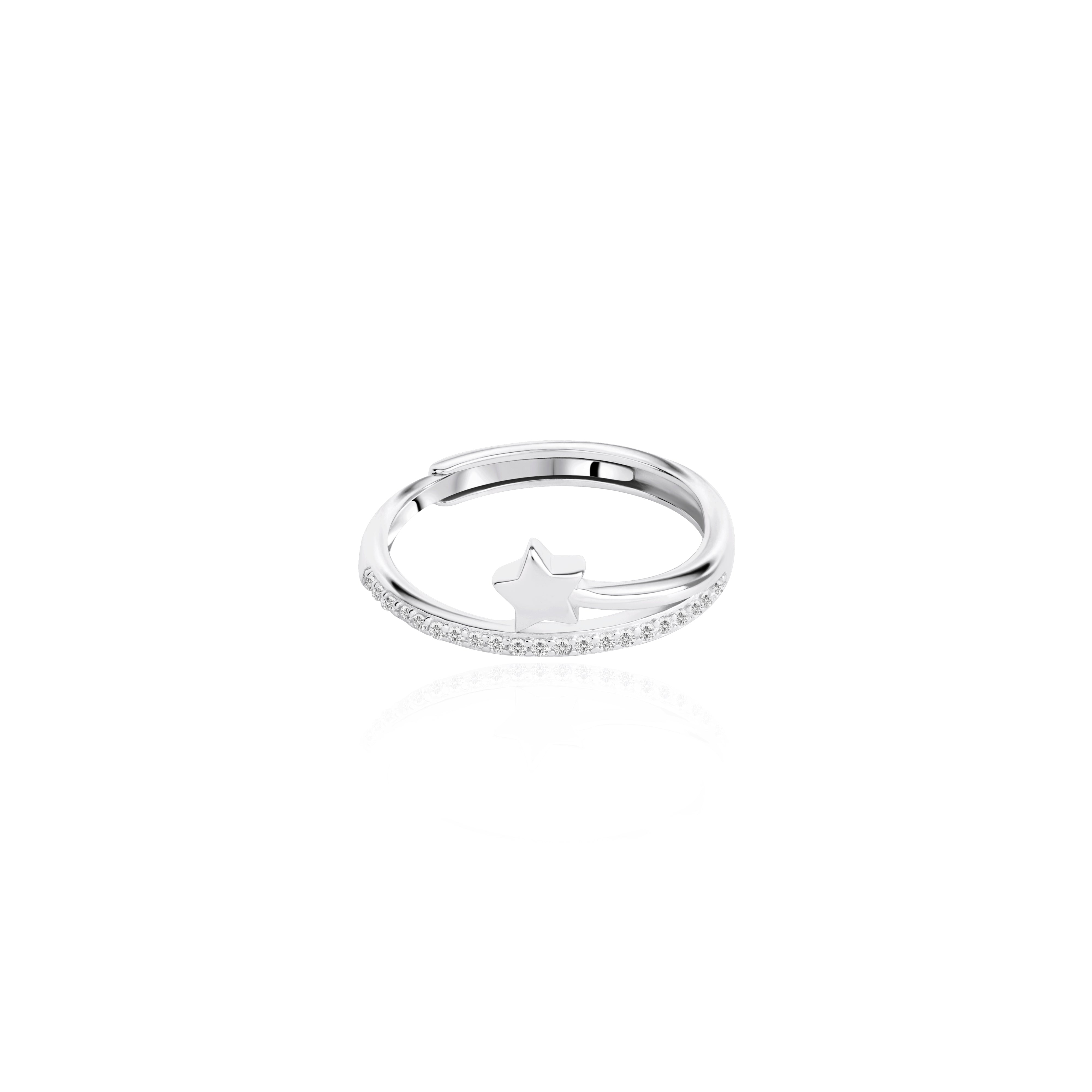 Shooting Star CZ Ring