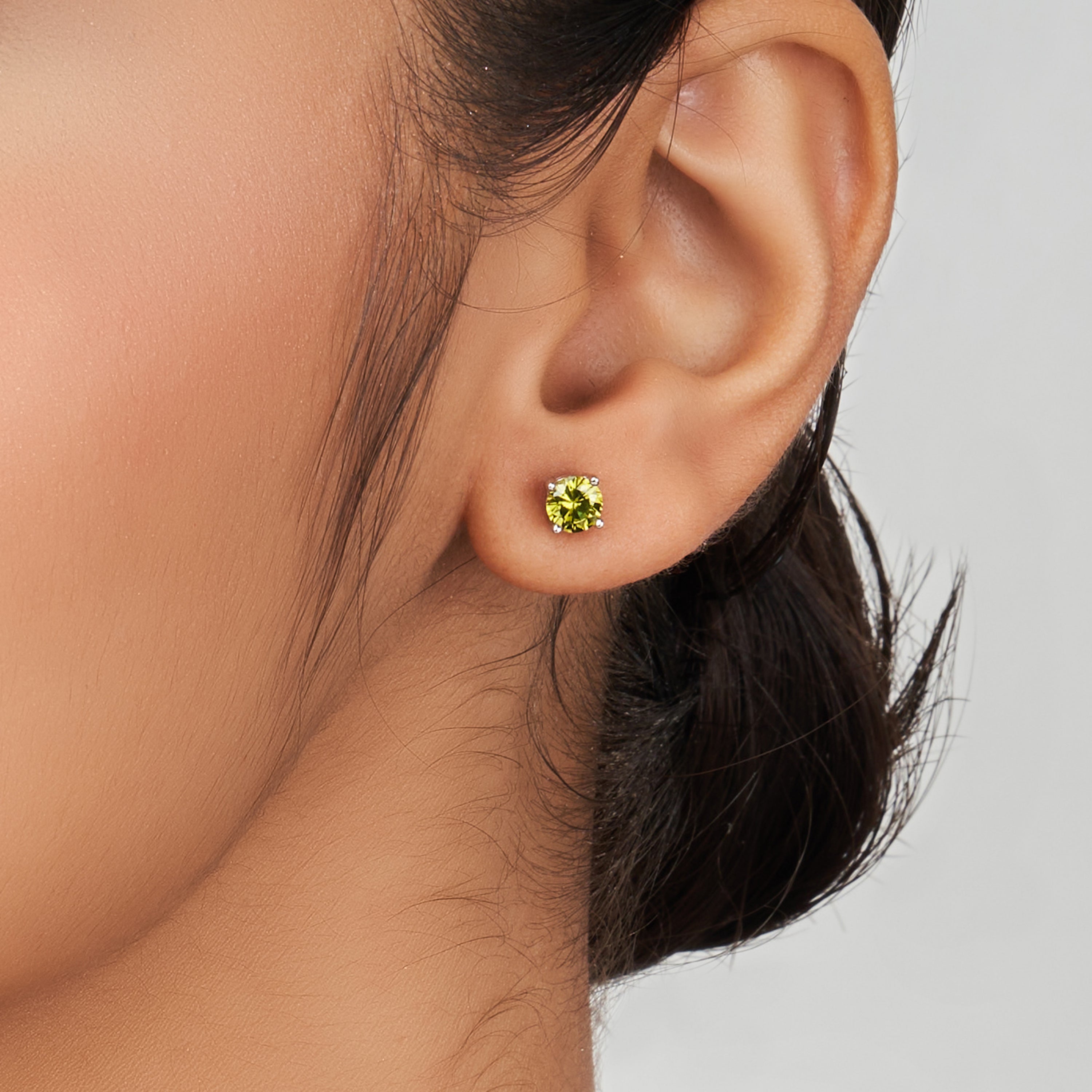 Peridot Pop CZ Studs