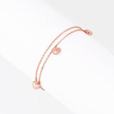Double Chain Heart Bracelet