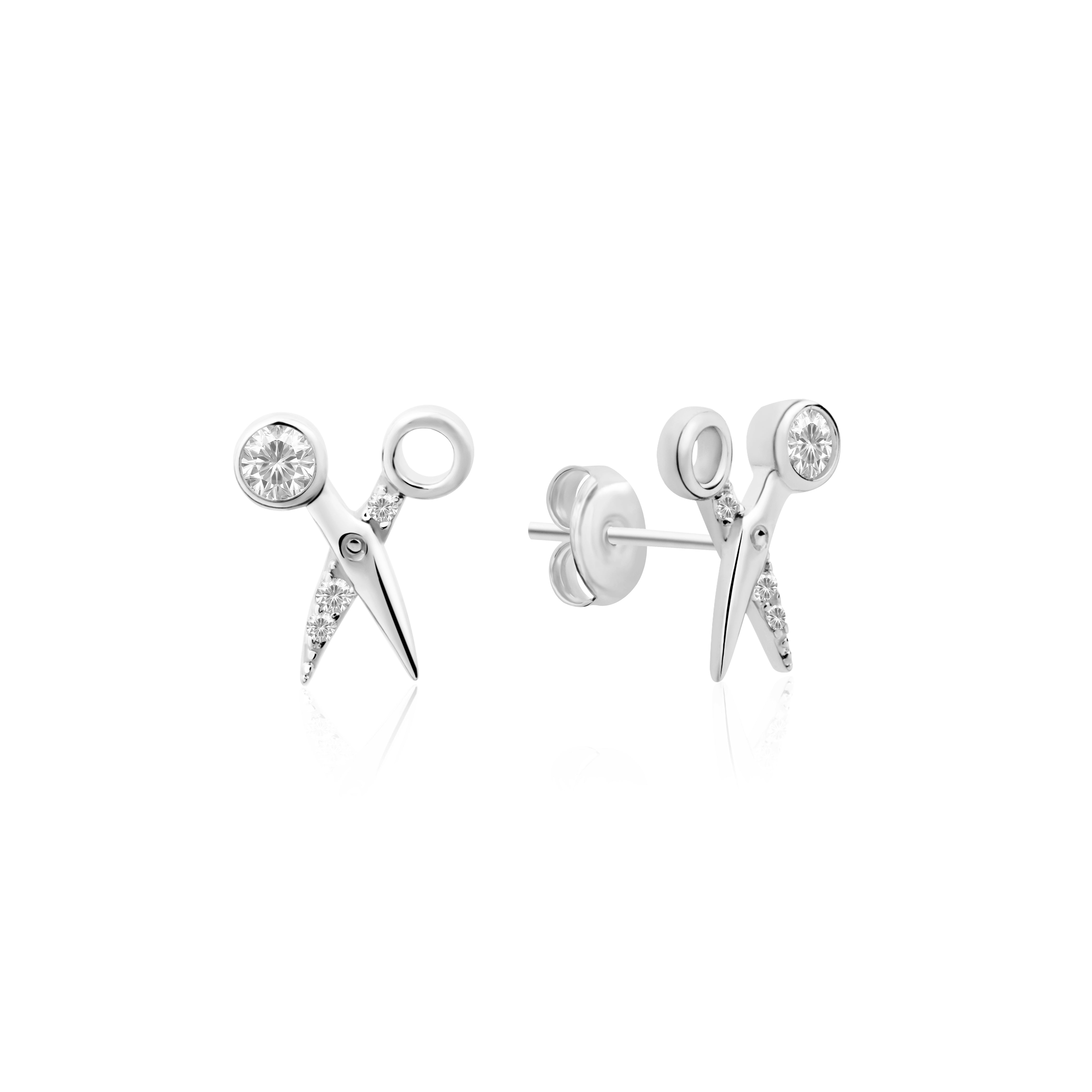 Tiny Sassy Scissors Studs