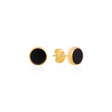 Classic Black Onyx Round Studs