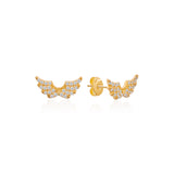 Tiny Sparkly Wings Studs