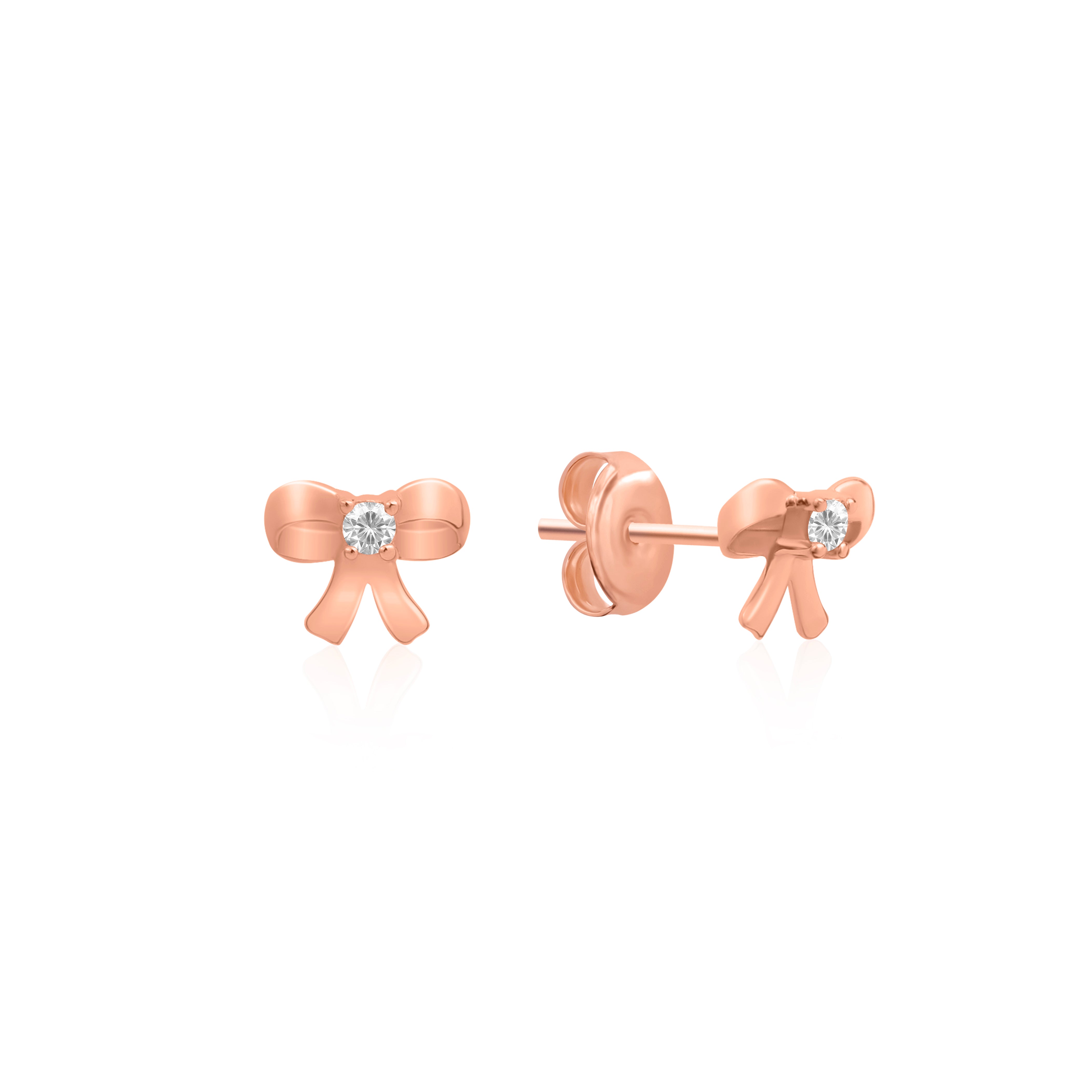 Tiny Twinkle Bow Studs