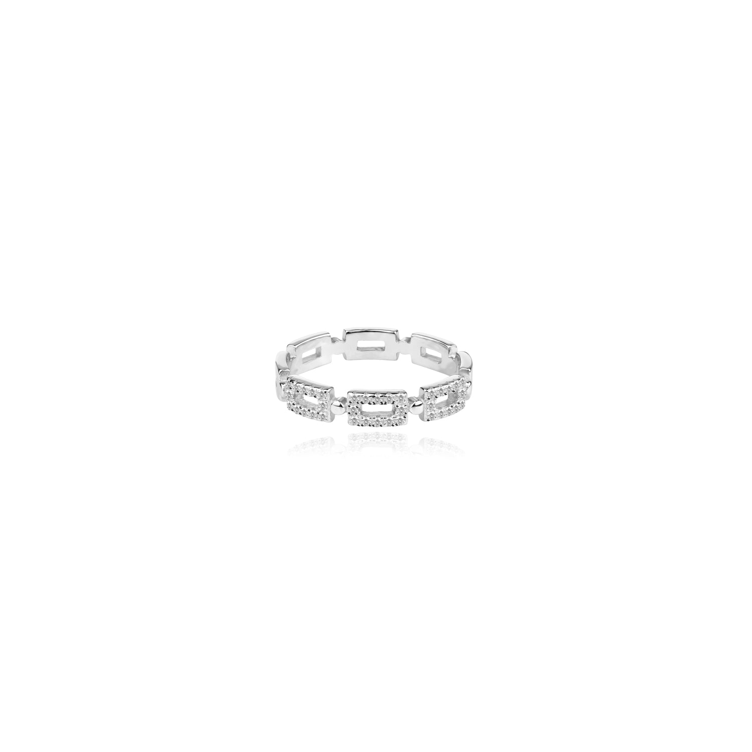 Glimmery Links Ring