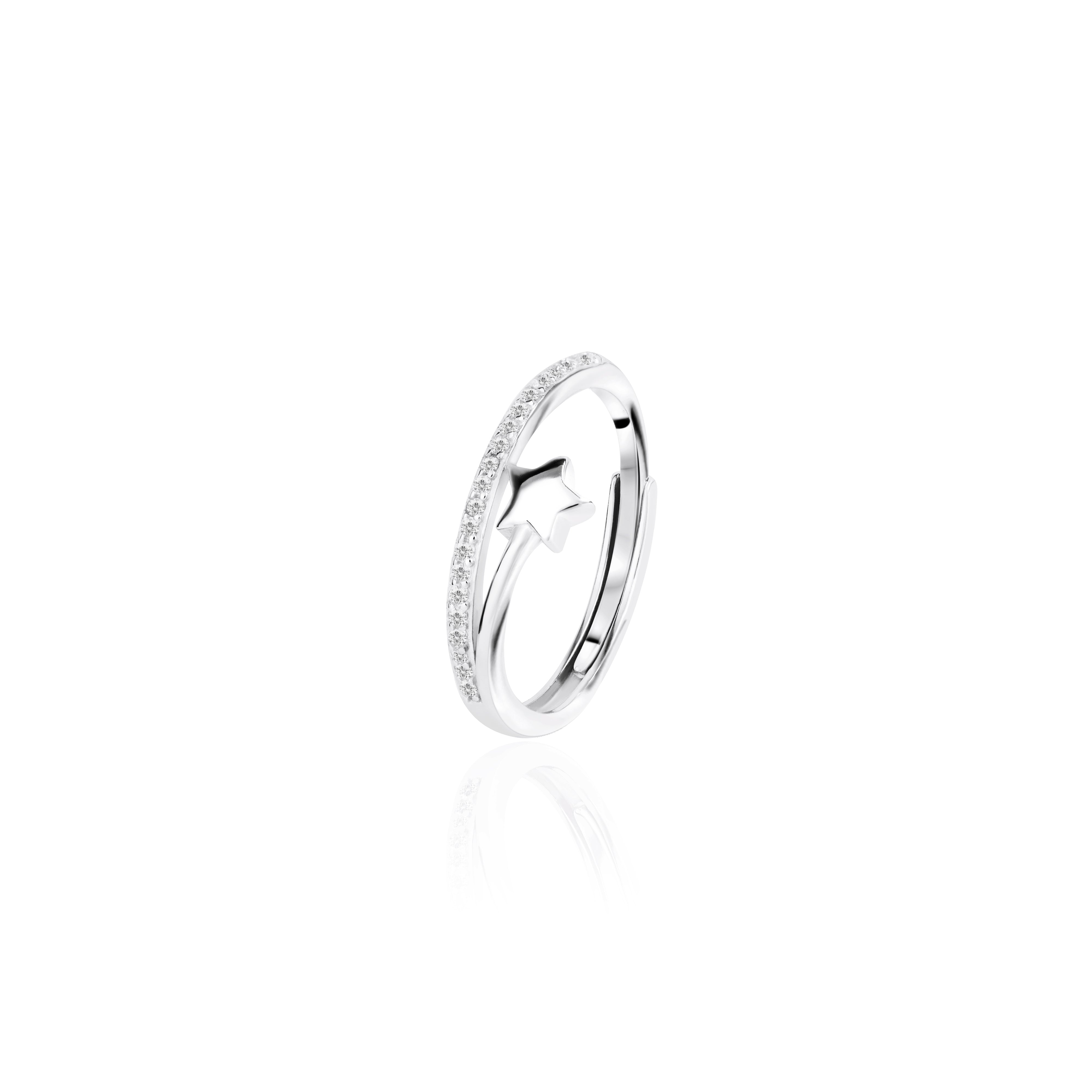 Shooting Star CZ Ring