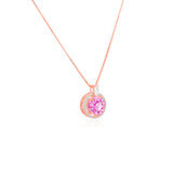 Pink Glimmering Secret - Crushed Ice Necklace