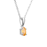 Sunshine Citrine CZ Necklace
