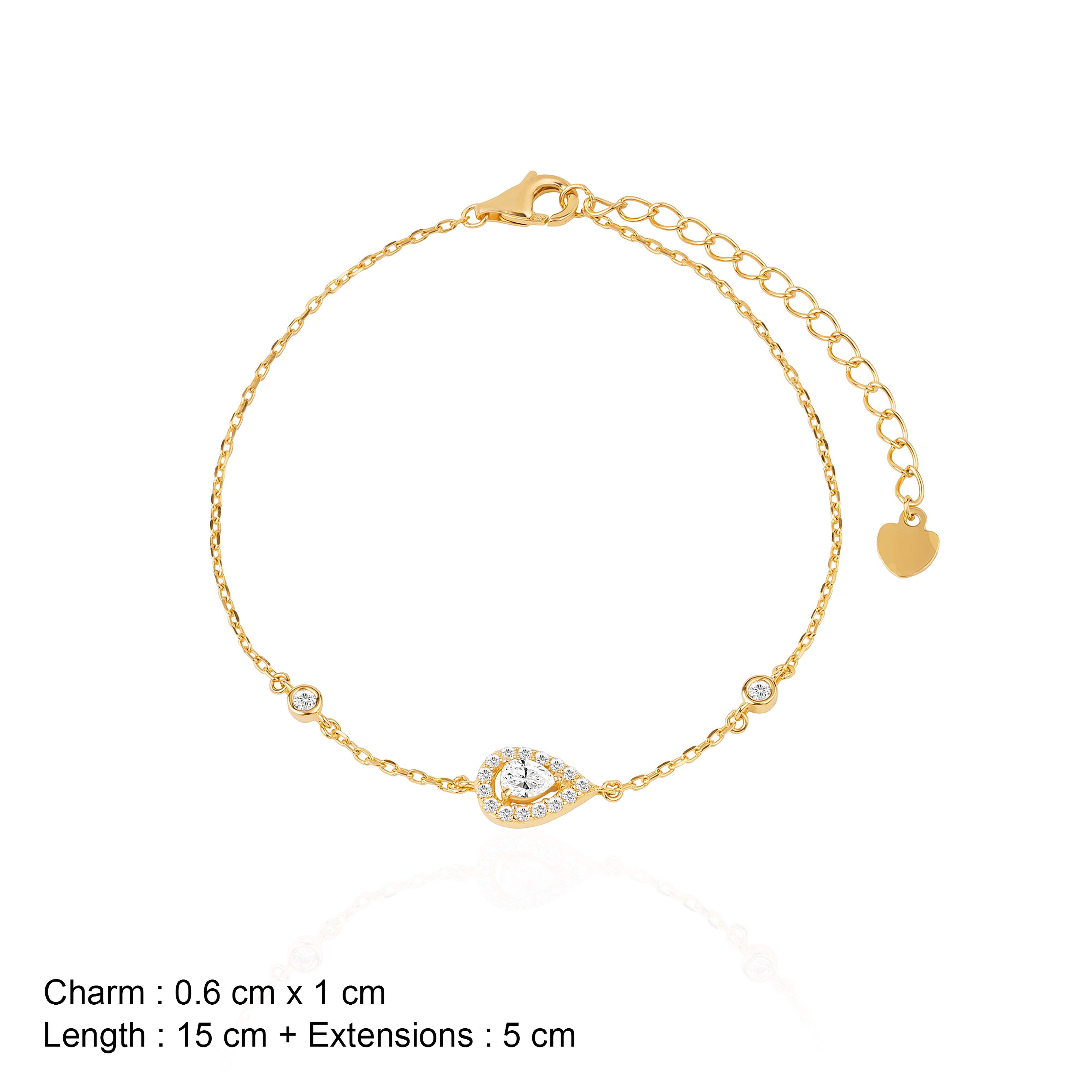 Eternal Glow Teardrop Bracelet