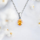 Sunshine Citrine CZ Necklace