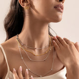 Bezel-set Long Necklace