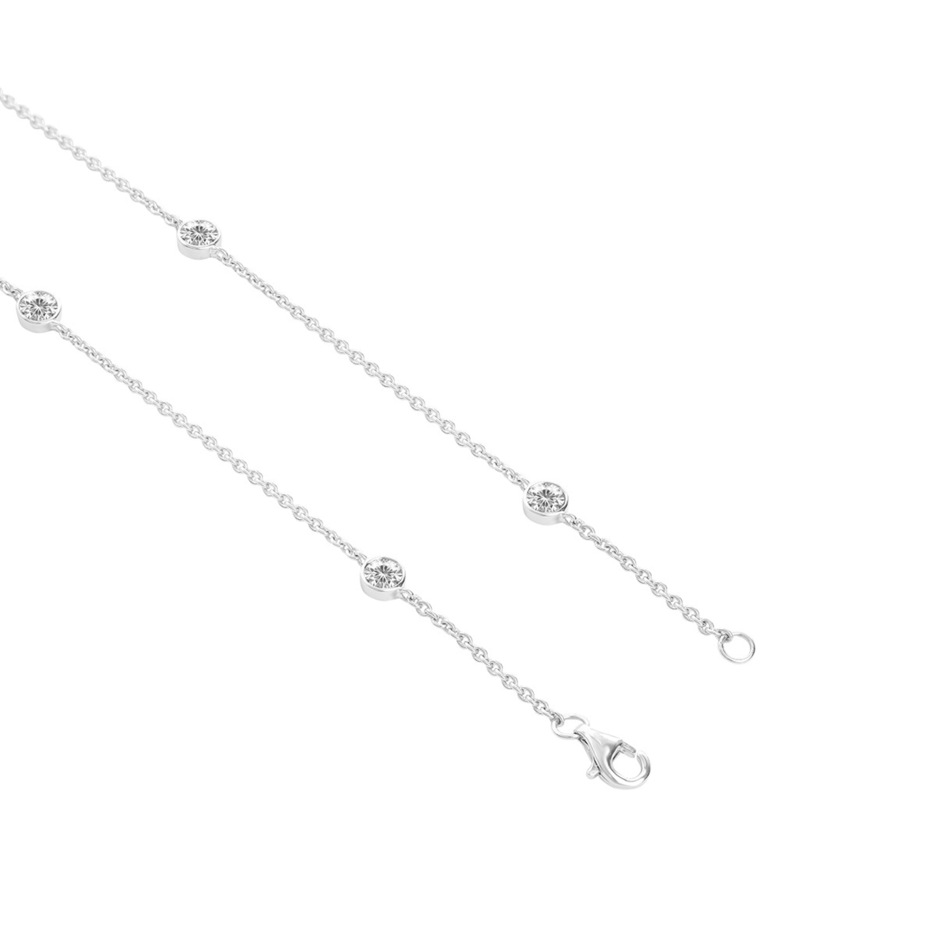 Bezel-set Long Necklace