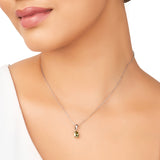 Vibrant Peridot CZ Necklace